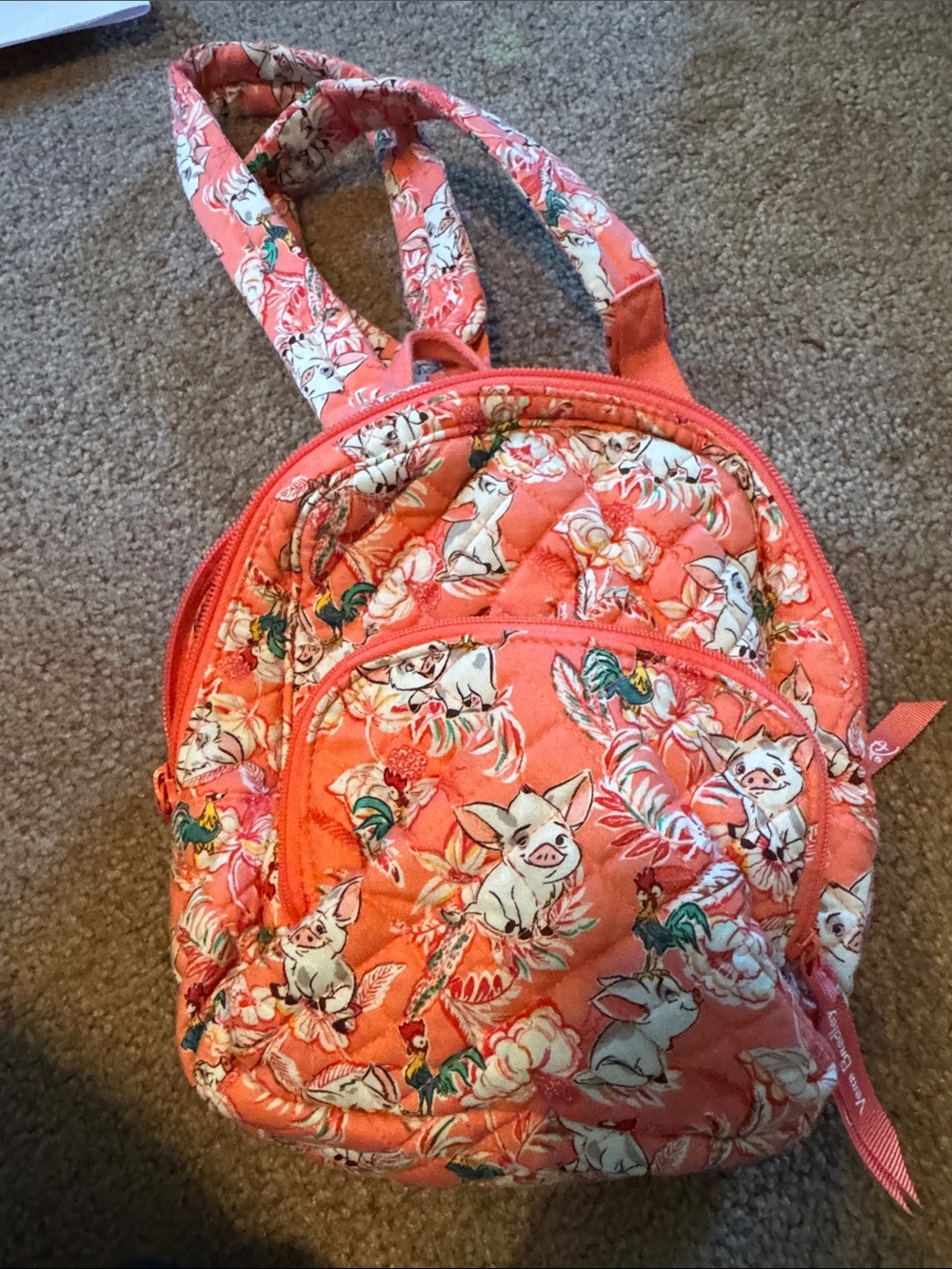 Vera Bradley Moana Pua & Hei Hei Quilted Kids Backpack